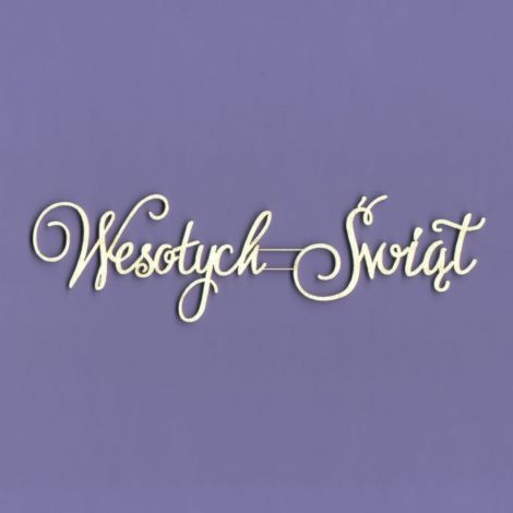 Tekturka Crafty Moly Napis G3 - Wesołych Świąt 4